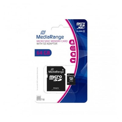 Cartão Memória MicroSDXC Classe 10 64GB