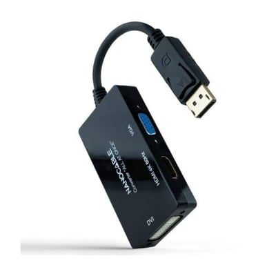 Convertidor Displayport a HDMI/DVI/VGA 20cm