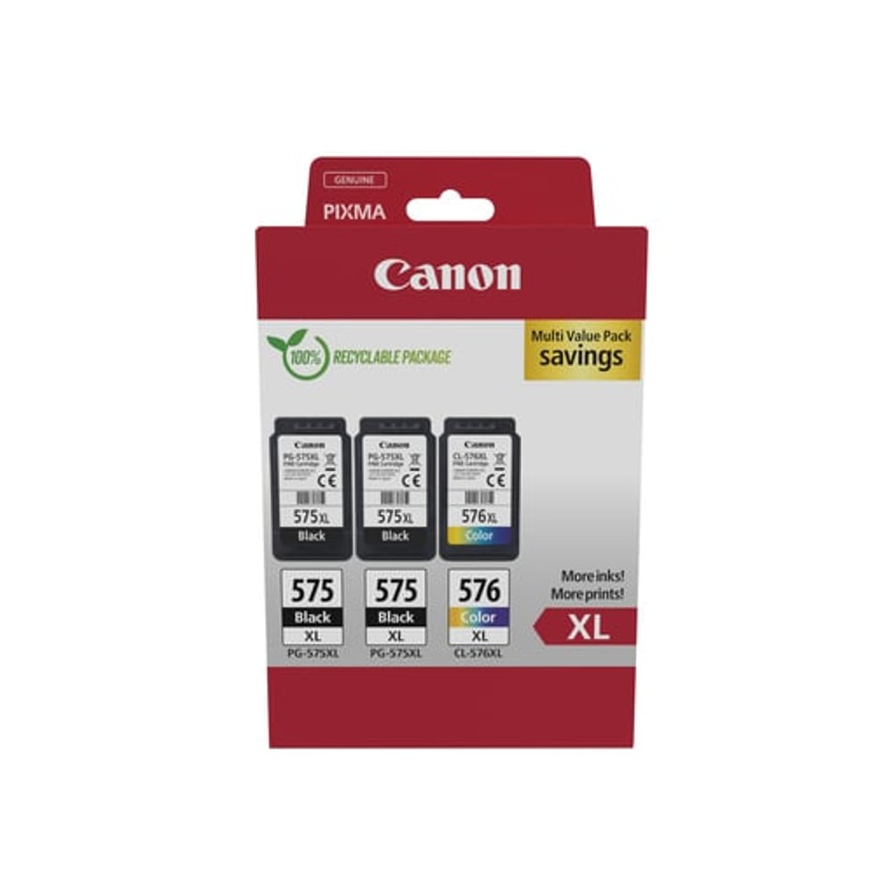 Tinteiro Original Canon PG-575 XL 2un + CL-576 XL Pack