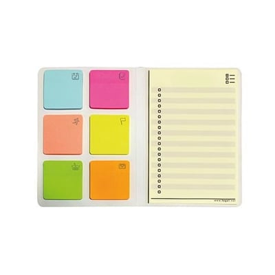Organizador de Tarefas c/Notas Adesivas 16x11cm