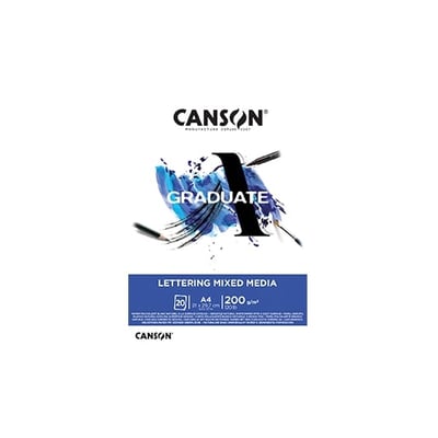 Bloco Canson Graduate Lettering Mixed A4 200g 20F