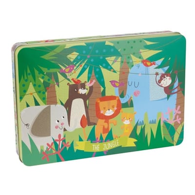 Puzzle Selva 24 Peças Caixa Metálica