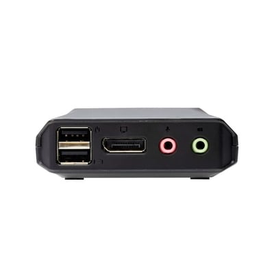 Switch ATEN KVM de cabo híbrido DisplayPort USB-C de 2 portas