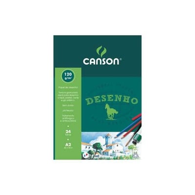 Bloc de Dibujo A2 Canson 120gr 24 Hojas