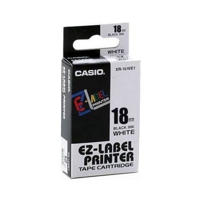 Fita Impressão Orig. Casio 18mm Preto/Branco