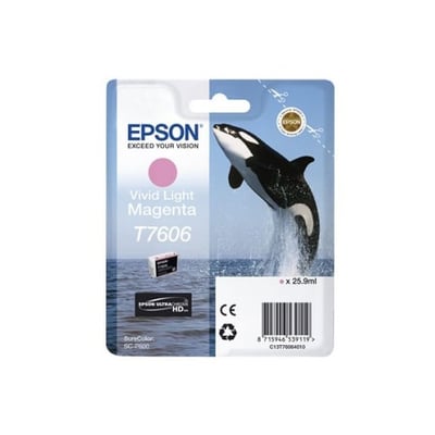 Cartucho de tinta Original Epson T7606 Magenta Claro