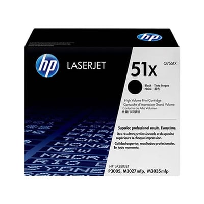 Toner Original HP 51X (Q7551X) Alta Cap. Preto