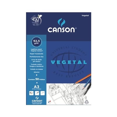 Bloc de Papel Vegetal A3 90gr 50 Hojas