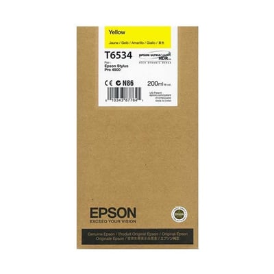 Cartucho de tinta Original Epson T6534 Amarillo