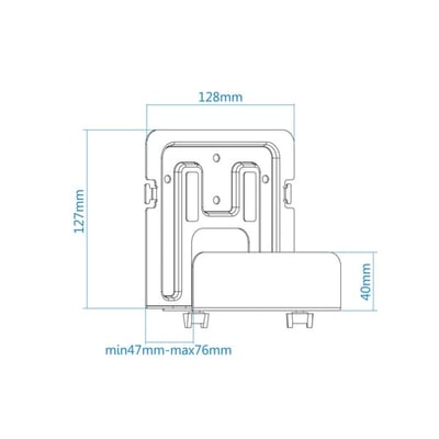 Suporte para CPU de parede TooQ TQMPM4776