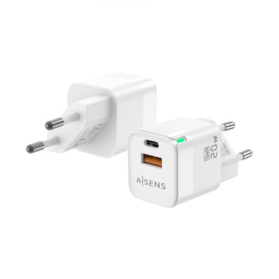 Carregador Aisens 20W - Carregamento rápido USB-A e USB-C
