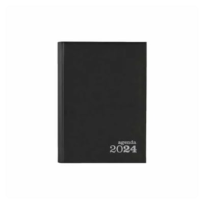 Agenda Diaria 2024 Basic A5 Negro