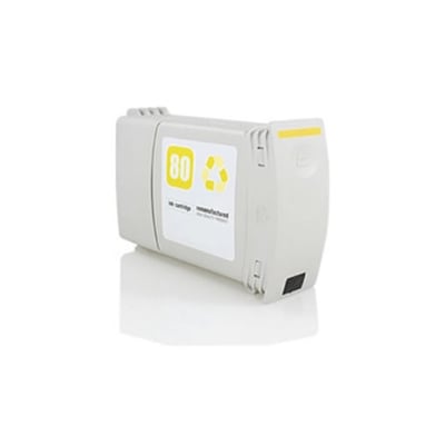 Tinteiro Compatível HP 80 350ml Amarelo