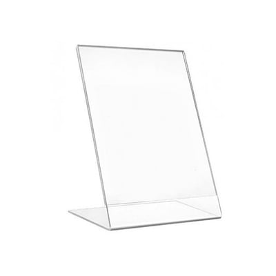 Expositor Porta Precios Acrílico c/ 1 Cara A5 en L