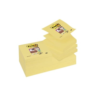 Bloco Adesivo Post-it Zig-Zag 76x76mm 100fl Pack12