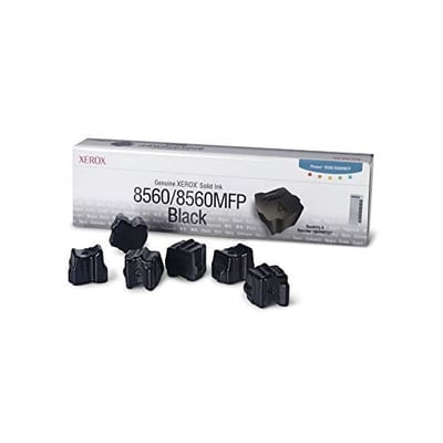 Tinta Sólida Original Xerox 8560AN Preto Pack 6