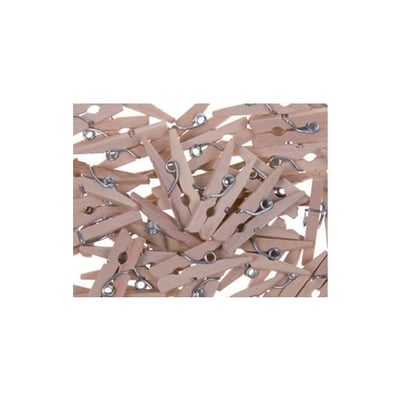 Mini Mola de Madera 25x3mm Natural - 45un