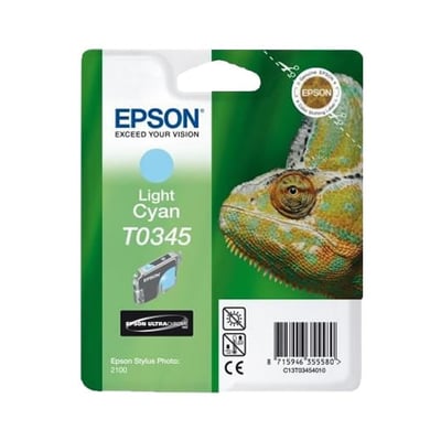 Cartucho de tinta Original Epson T0345 Cian Claro