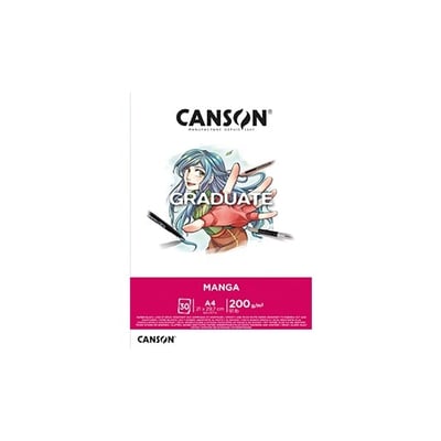 Bloco Canson Graduate Manga A4 200gr 30Fls