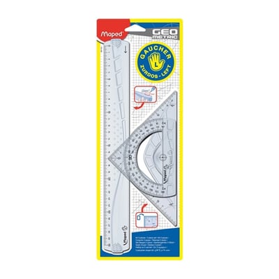 Conjunto Geometria Esquerdinos Maped 3 Peças