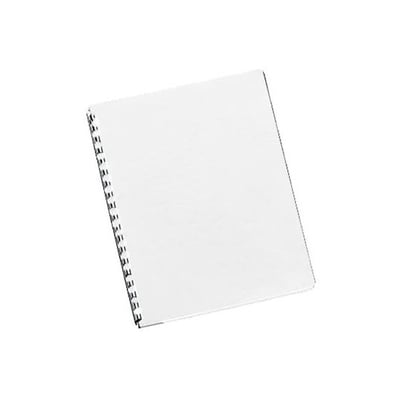 Cubierta encuadernar 250gr 100hojas A4 - Cuero Blanco