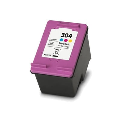 Cartucho de tinta reciclado HP 304 (N9K05A) Tricolor