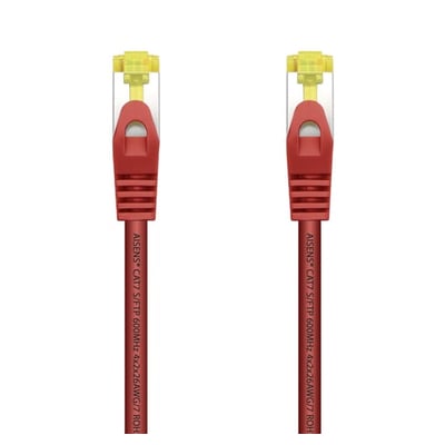 Cabo de Rede Aisens Cat.7 S/FTP RJ45 25cm - Vermelho