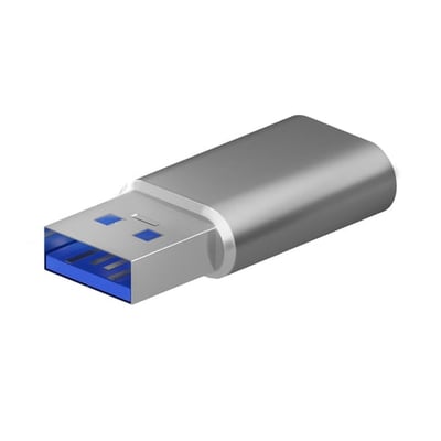 Adaptador USB-C Fêmea para USB-A Macho USB 3.2 Gen2 - Cinzento