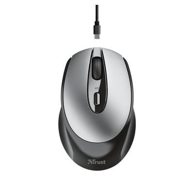 Rato Trust Ambidestro Wireless Ótico 1600 DPI