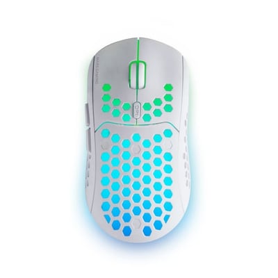 Rato Mars Gaming MMW3W RGB Flow Wireless 2.4GHz 3200 DPI Branco