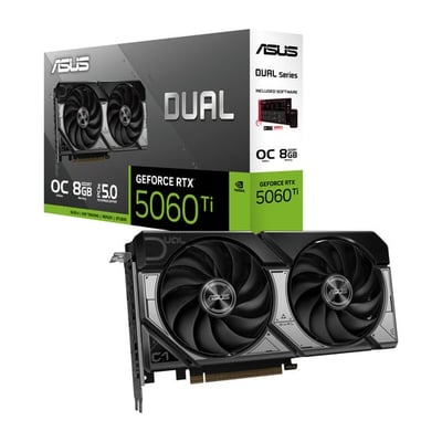 Placa Gráfica ASUS Dual GeForce RTX 5060 Ti OC 8GB